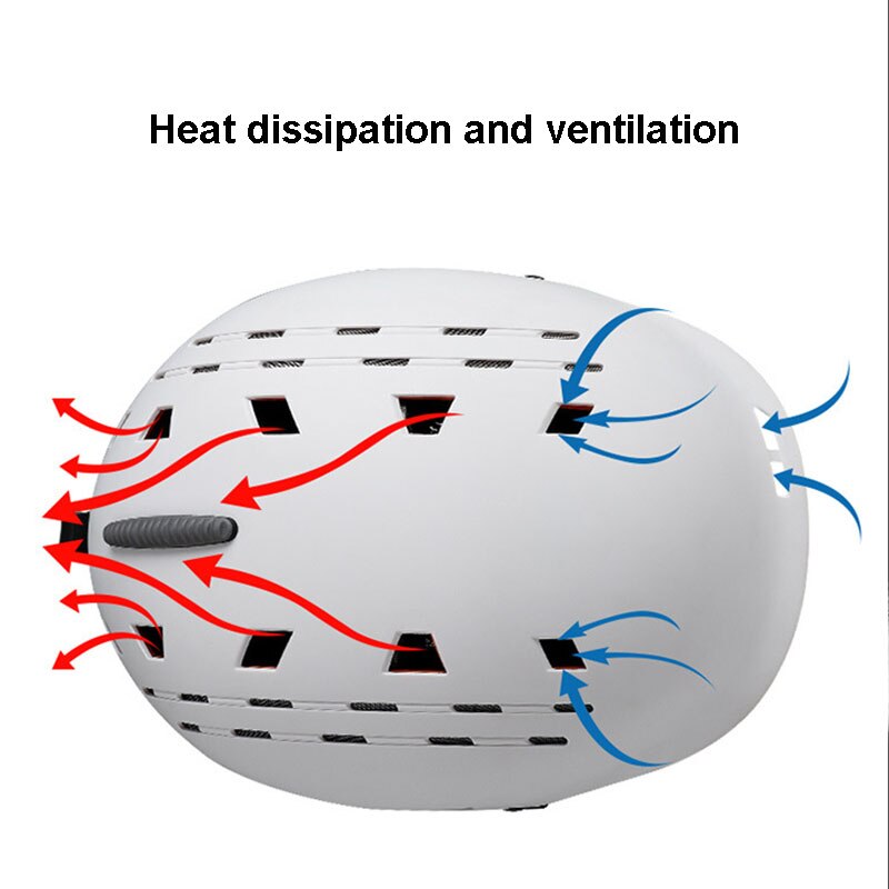 GUB Erwachsene Tragbare EPS Integral- geformten Thermische 10 Löcher Ski Snowboard Helme draussen Sportbekleidung Sicherheit Ausrügestochen 58-60 cm