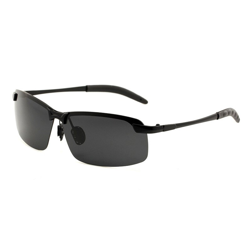Meekleurende Zonnebril Bestuurder Gepolariseerde Kleur-Verandering Bril Kleur Veranderen Zonnebril UV400 3043 Hars Lenzen Unisex Eyewear: Black Frame Grey