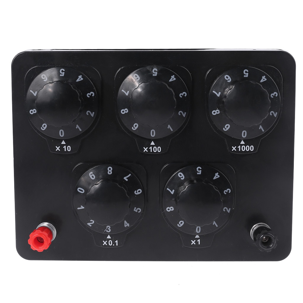 0-9999.9 Ohm Variable Resistance Box Decade Resistor Experimental Equipment For Physical School Teaching
