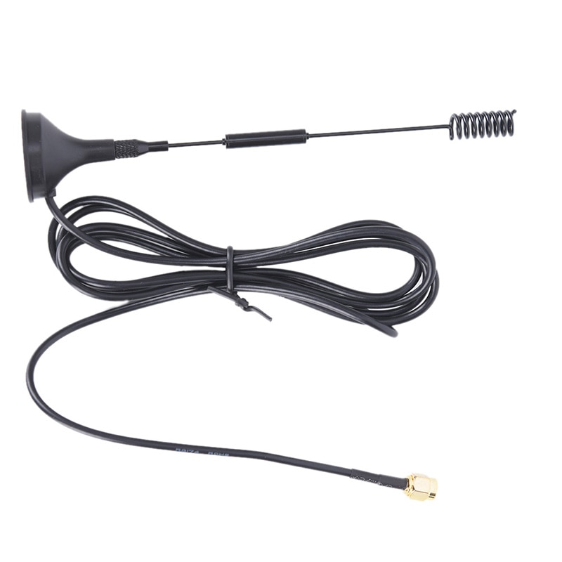 Amplificador de señal de 433Mhz, antena de media onda dipolo SMA macho/RP SMA macho/TS9 macho con base magnética, 12dbi
