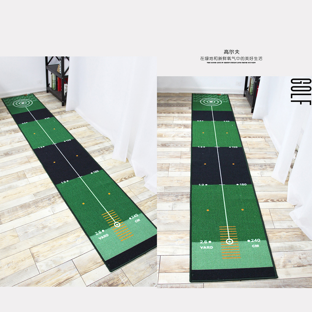 Alfombra de Golf de 50x300cm, estera para entrenamiento en interiores y exteriores, práctica de Golf, almohadilla de calle verde, lavable y antideslizante