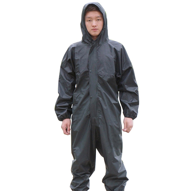 Monos de trabajo impermeables con capucha, ropa de trabajo protectora, antipolvo, a prueba de aceite