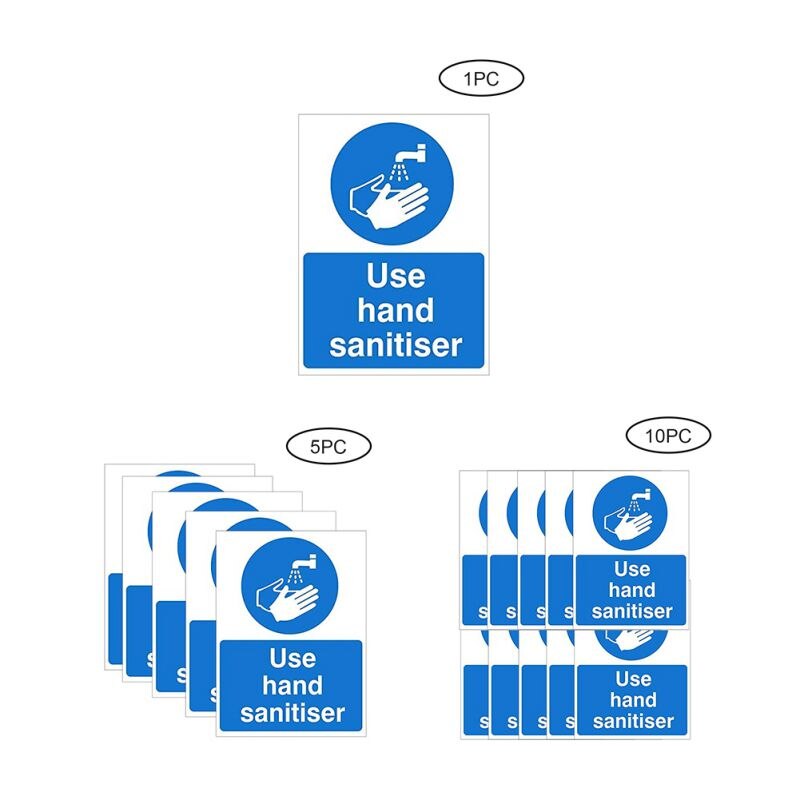 Sticker Signs 15x20cm Toilet Waterproof PVC Sticker Signs For Dressing Room In Public Places Bathroom Reminder Stickers