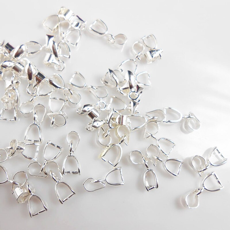 50 stücke Schmuck DIY Zubehör 925 Silber Haken Für Halskette Erkenntnisse & Komponenten 5*13MM