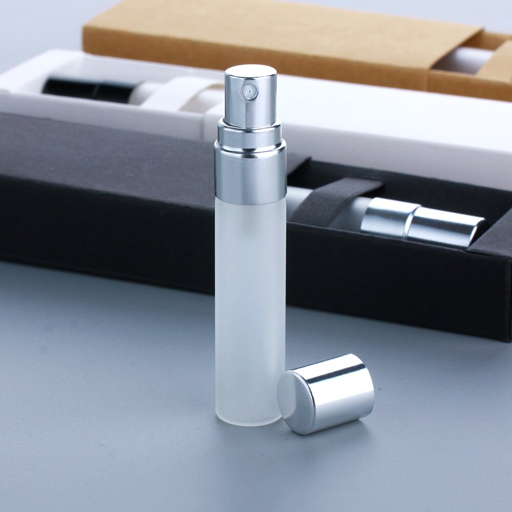 5ml Mini Tragbare Nachfüllbar Spray Flasche box Parfüm Flasche box Zerstäuber Aluminium Pumpe Parfum Kosmetische Probe