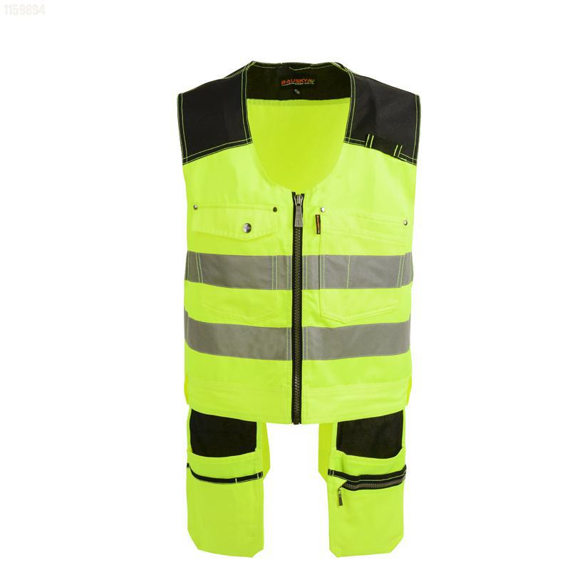 Mannen Outdoor Werkkleding Multi-Pockets Werkvesten Gereedschapsvesten Fotograaf Timmerman Monteur Tops: S / YELLOW