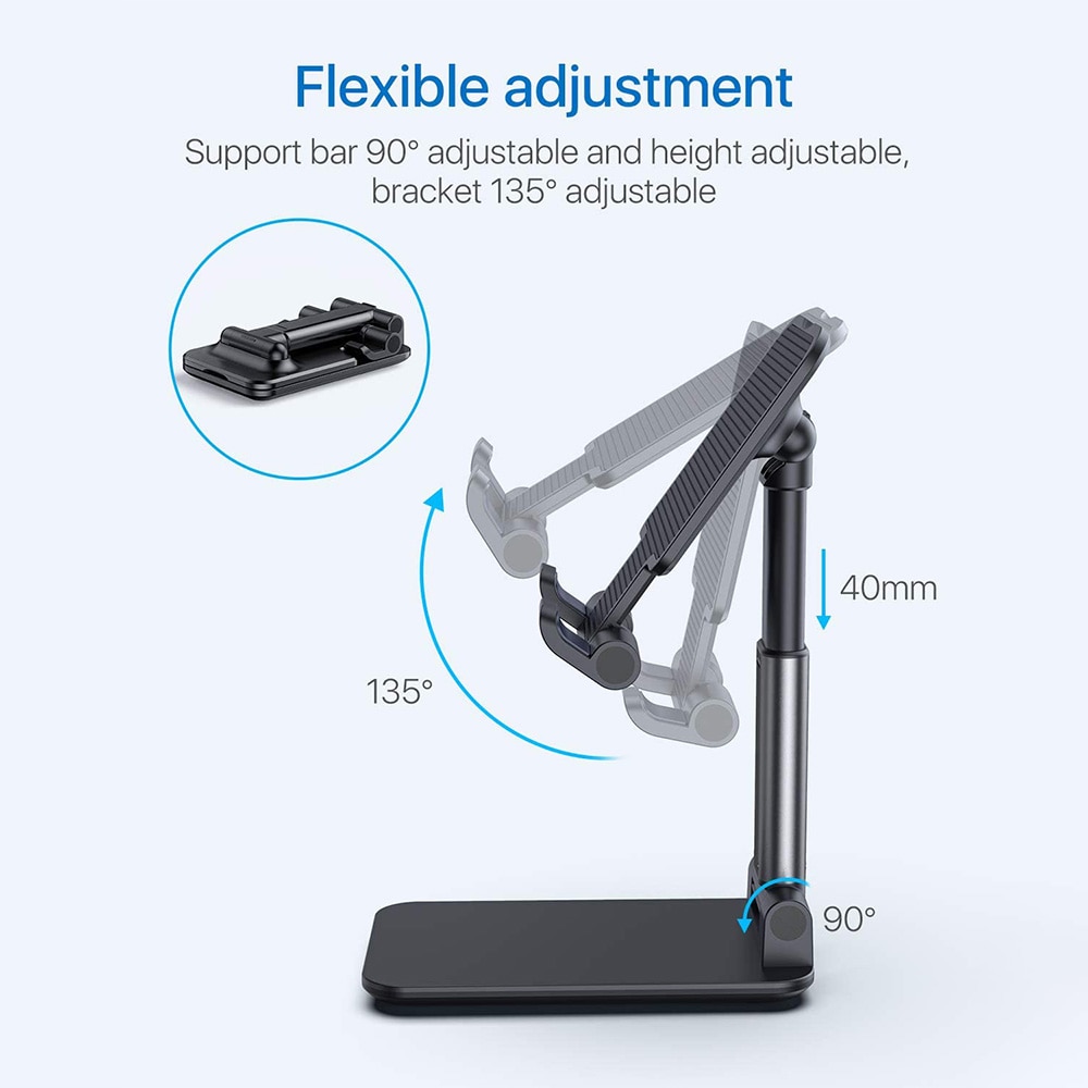 Portable Folding Tablet Holder for iPad Stand Holder Phone Mini Adjustable Soporte Tablet Holder Stand for ipad 10.2/10.5 Pro 11
