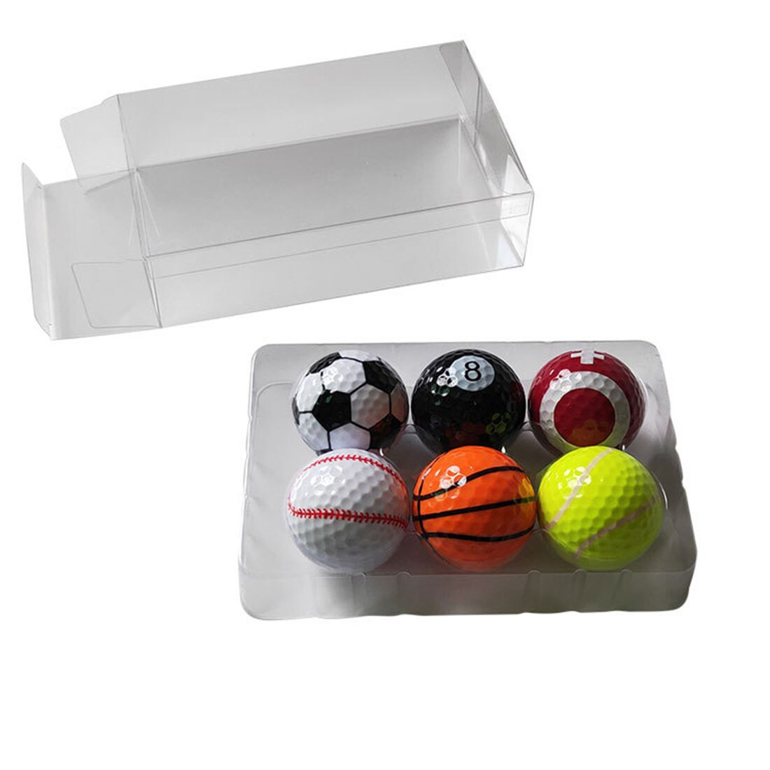 6Pcs Golf Sports Equipment Golf Balls Kit Brain-Training Toy For Children Kids Educational Toys Birthday Christmas