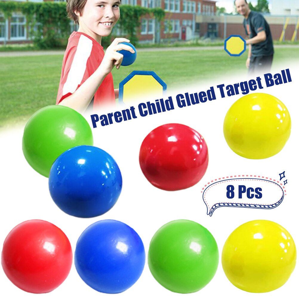 Stick Wall Ball Fluorescent Squash Xmas Sticky Target Ball Decompression Throw Toy Kids Novelty Stress Relief Toy #20: Default Title