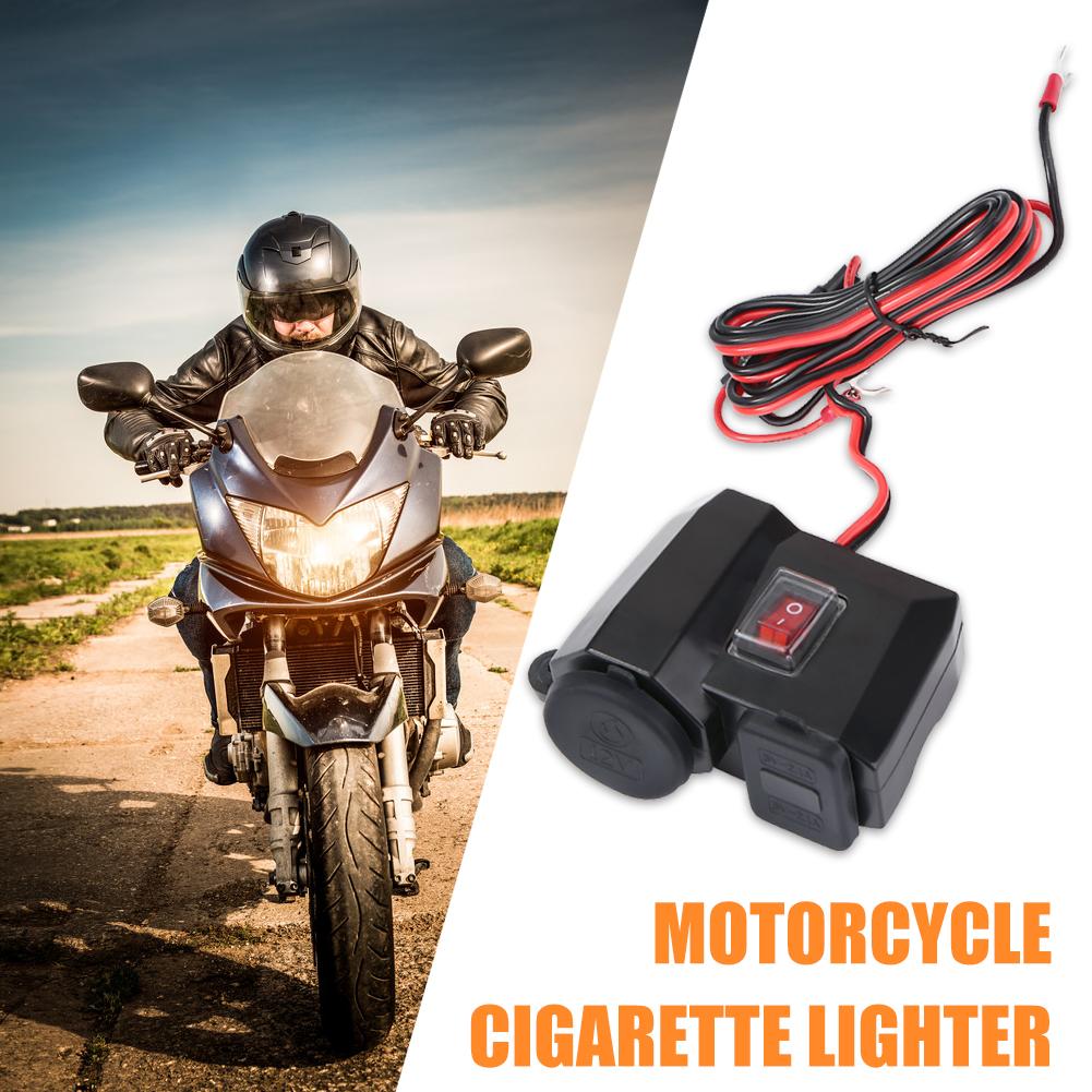 Motorcycle Sigarettenaansteker Usb Charge 12V Voltmeter Mobiele Telefoon Snellader Voor Mobiele Telefoon Ondersteuning Ios