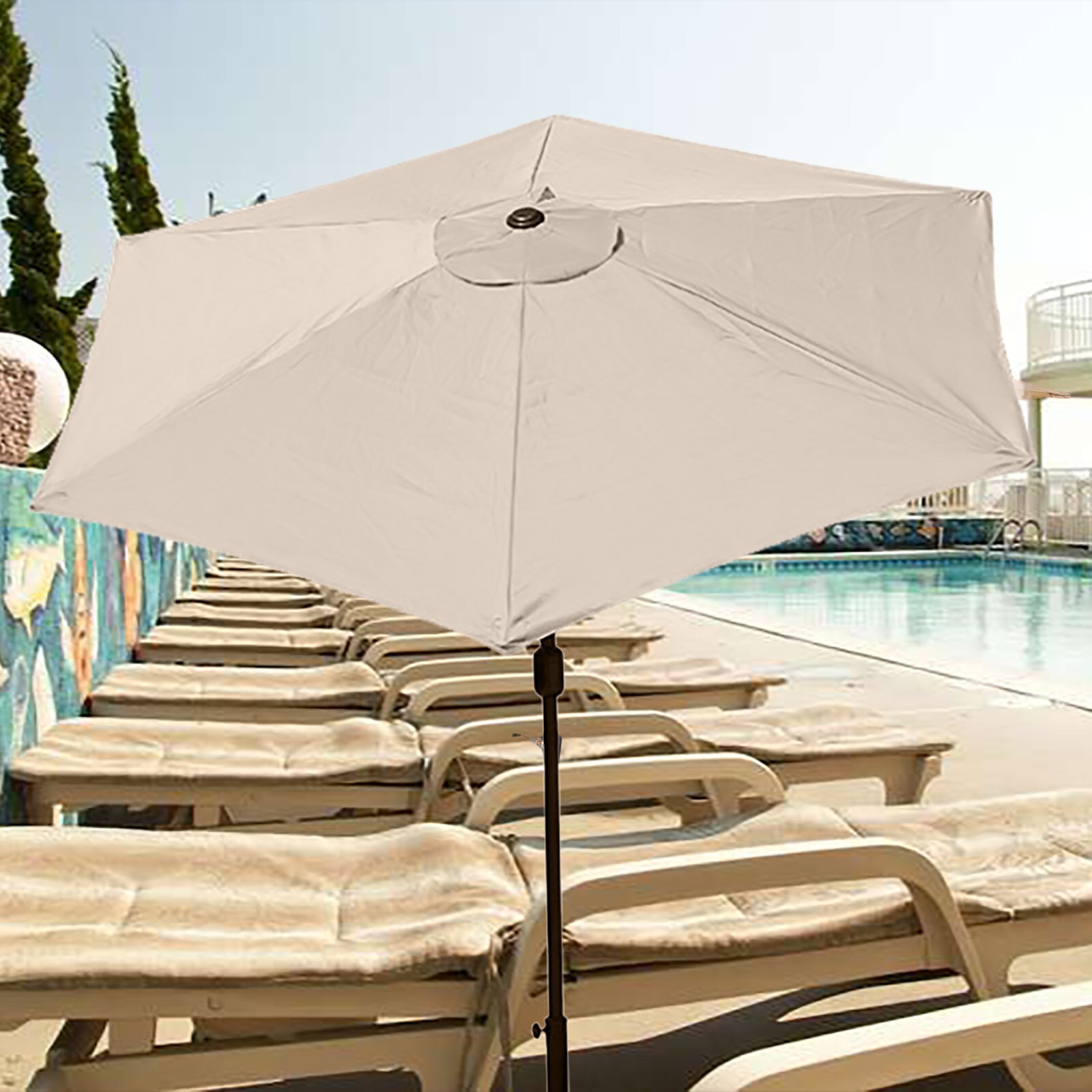 Toldo impermeable para exteriores, sombrilla de Patio, cubierta protectora para jardín en voladizo, sombrillas para piscina, pérgola