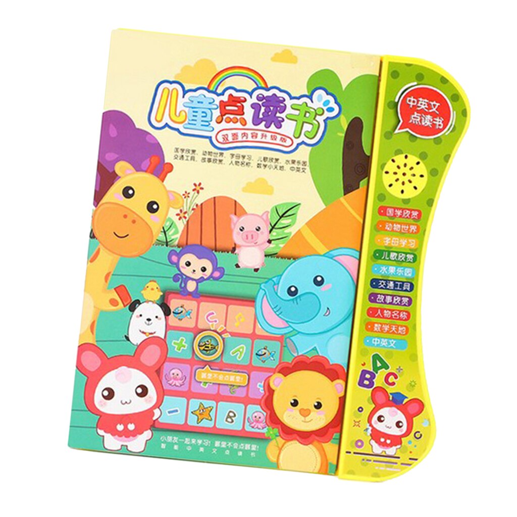 Cartoon Chinese And English Bilingual Education Reading Machine Toys