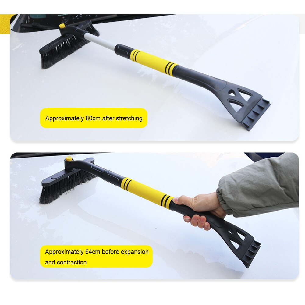 3 In 1 Afneembare Ice Sneeuw Remover Cleaner Tool Wassen Accessoires Sneeuw Borstel Deicing Vegen Tool Auto Deel