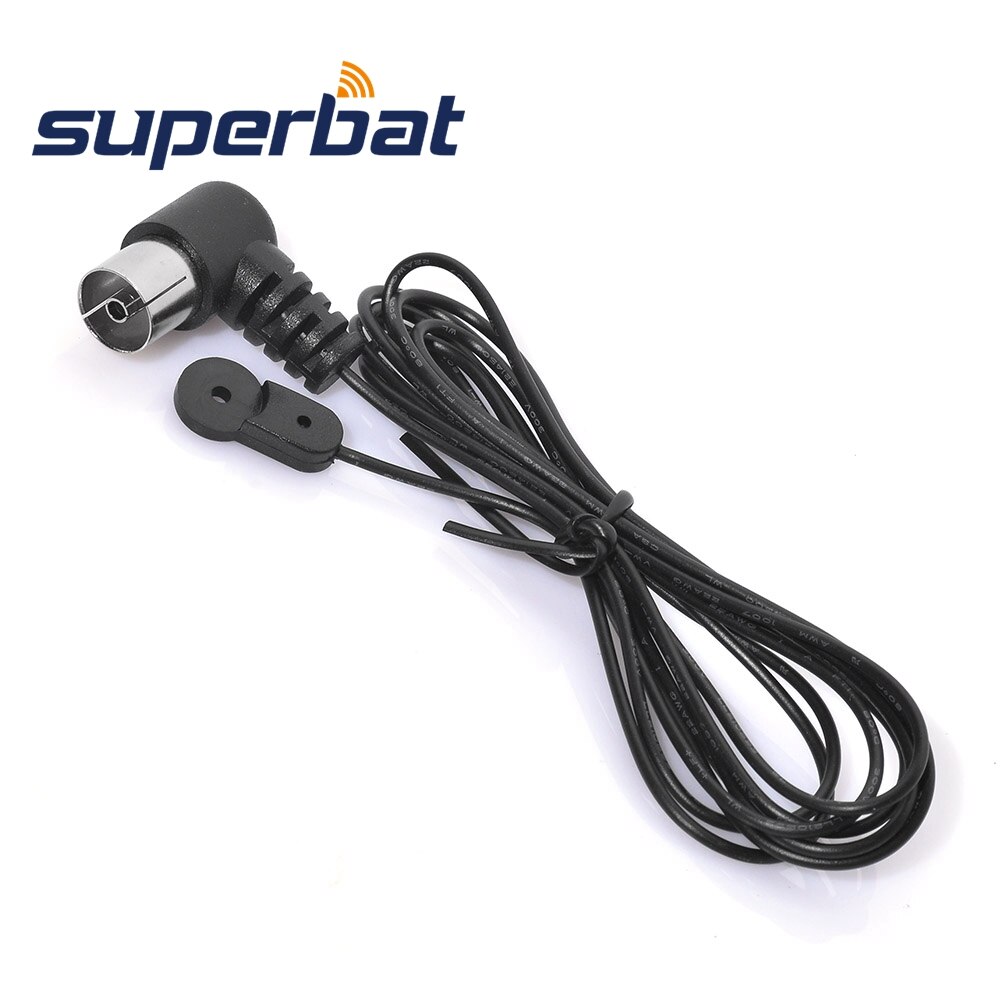 Superbat Fm Dipool Indoor Antenne 75 Ohm Pal Connector Zwart Push Op Vrouwelijke Voor Home Theater Receiver Hifi Radio Stereo