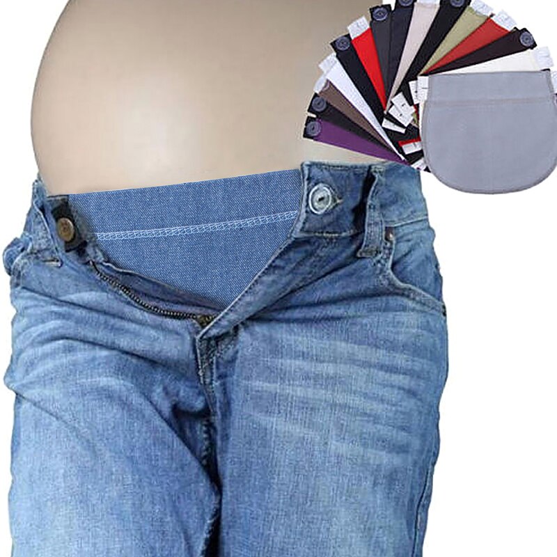 1pc Adjustable Elastic Maternity Pregnancy Waist Strap Belt Extender Pants Clothes For Pregnant Sewing Accessories