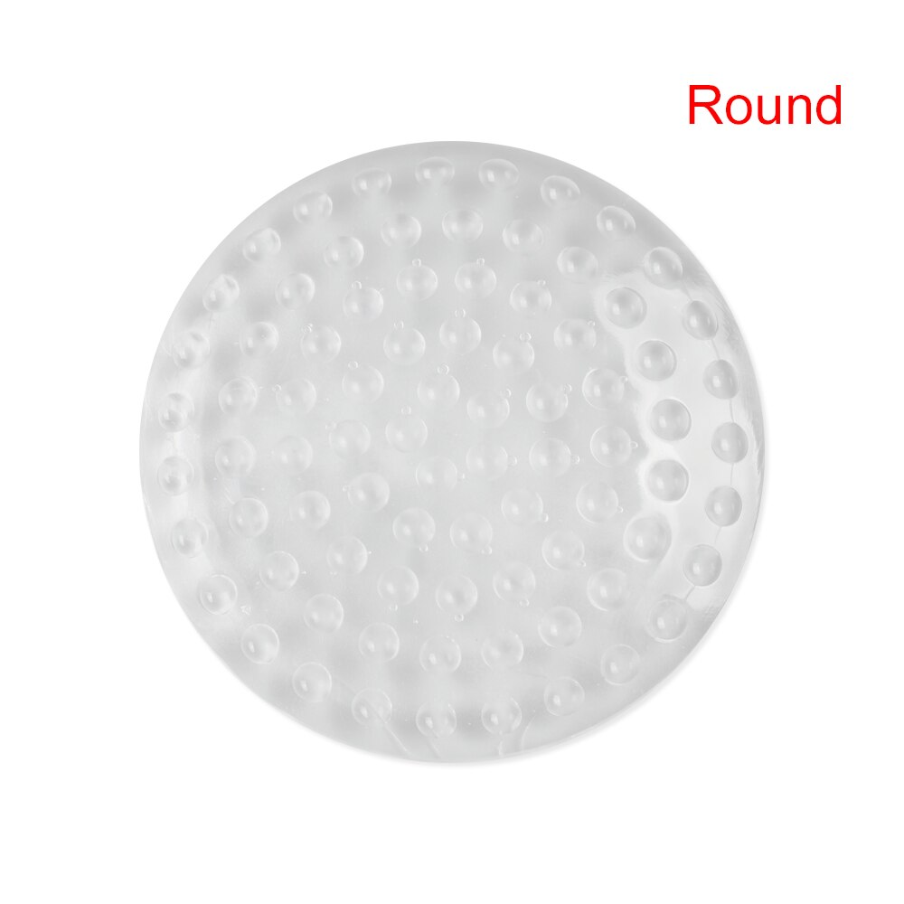 Transparent PU Door Stoppers Wall Protection Safety Shock Absorber Door Handle Bumpers Security Cartoon Waterable Wall Protector: Round