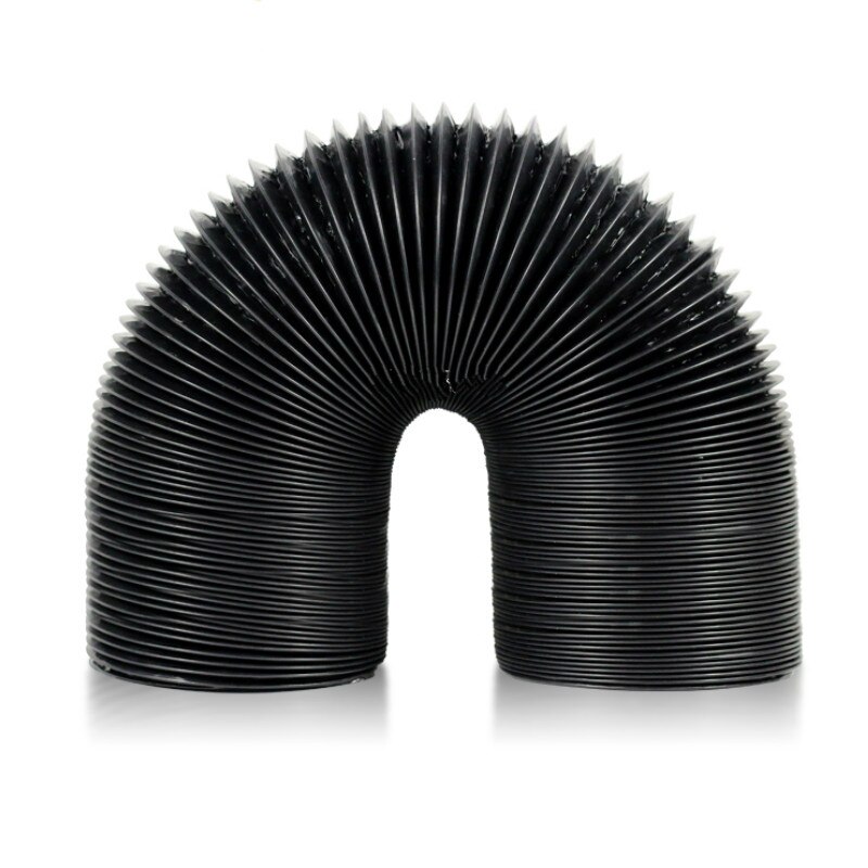 1pcs OD80-315mm 1m Ventilator Pipe PVC Aluminum Tube Air Ventilation Pipe black Hose Flexible Exhaust Duct double aluminum foil