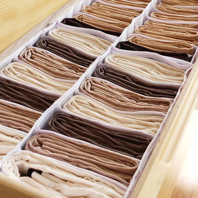 Organisateur de stockage de sous-vêtements pour la maison, organisateur pour Leggings, Jeans et collants, diviseur pratique, boîte de rangement de tiroir