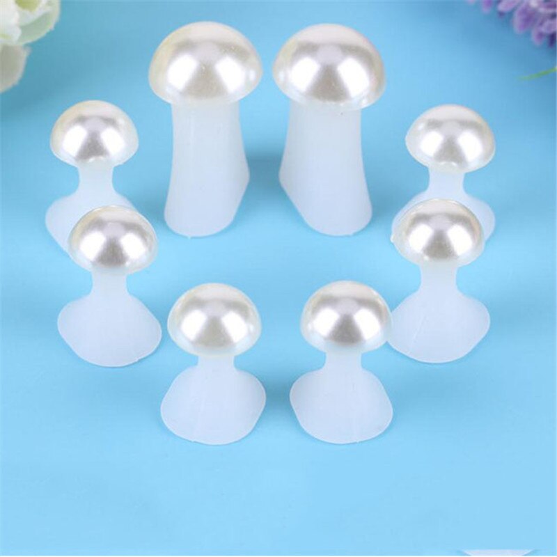 8 Teile/satz Nail art Werkzeuge Silikon Toe Separator Fuß Pads Für Hause Und Salon Anwendung Pediküre DIY Maniküre Zubehör: Tiefe Blau
