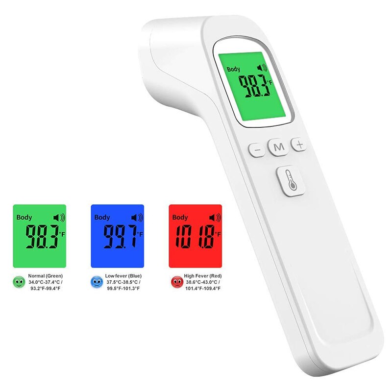 Thermometer Non-Contact Ir Infrarood Thermometer Temperatuur Meter Met Koorts Alarm Digitale Infrarood Voorhoofd Thermometer