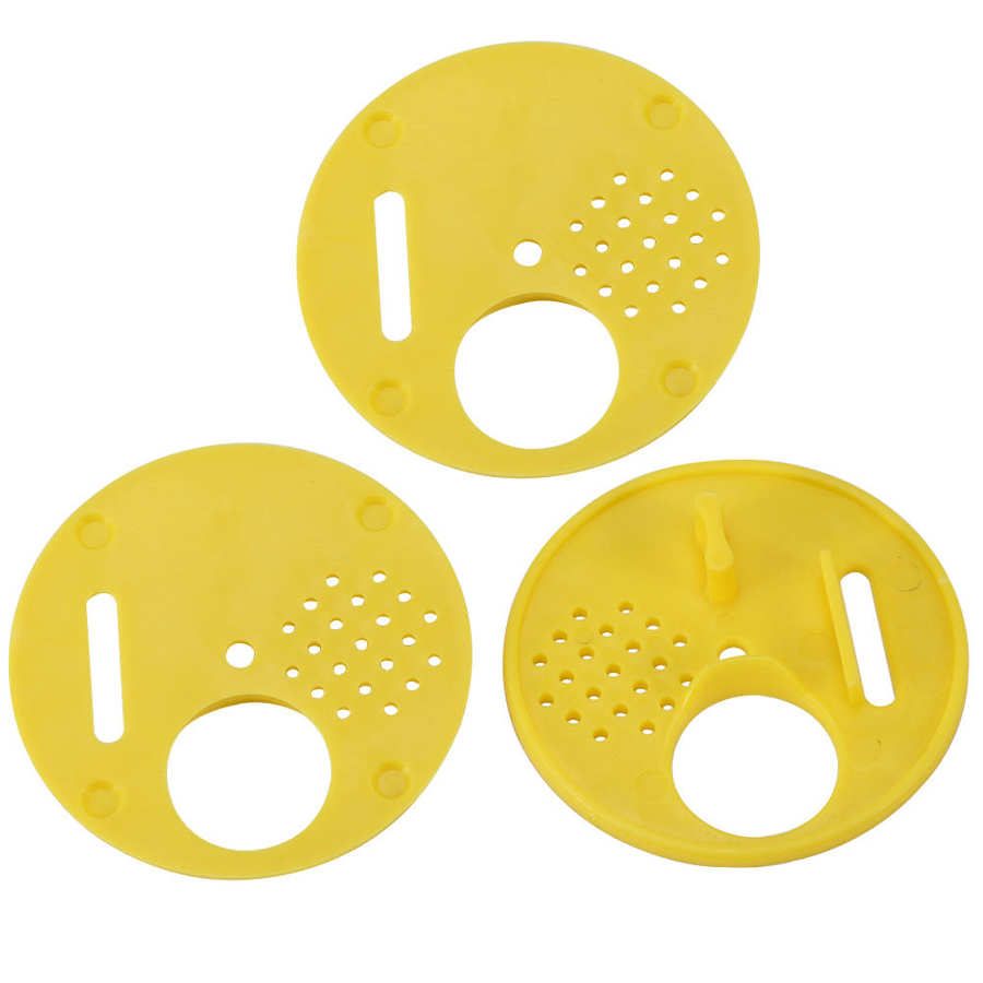 12pc Plastic Bee Door / Entrance Disc / Bee Nuc Box Entrance Gate Tool