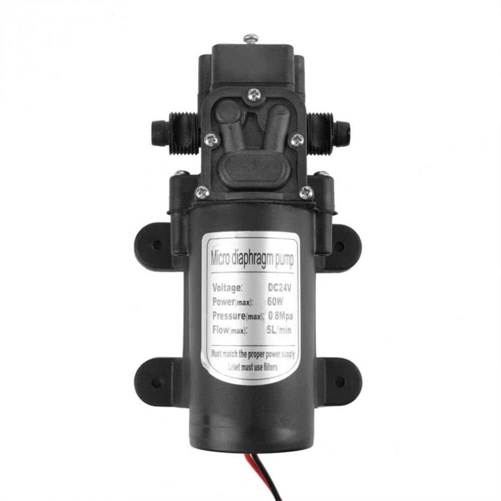 Micro Electric Diaphragm Pump High Pressure Electric Diaphragm Pump 5l / Min DC 12v 60w Water Pump 0.8mpa 5l / Min