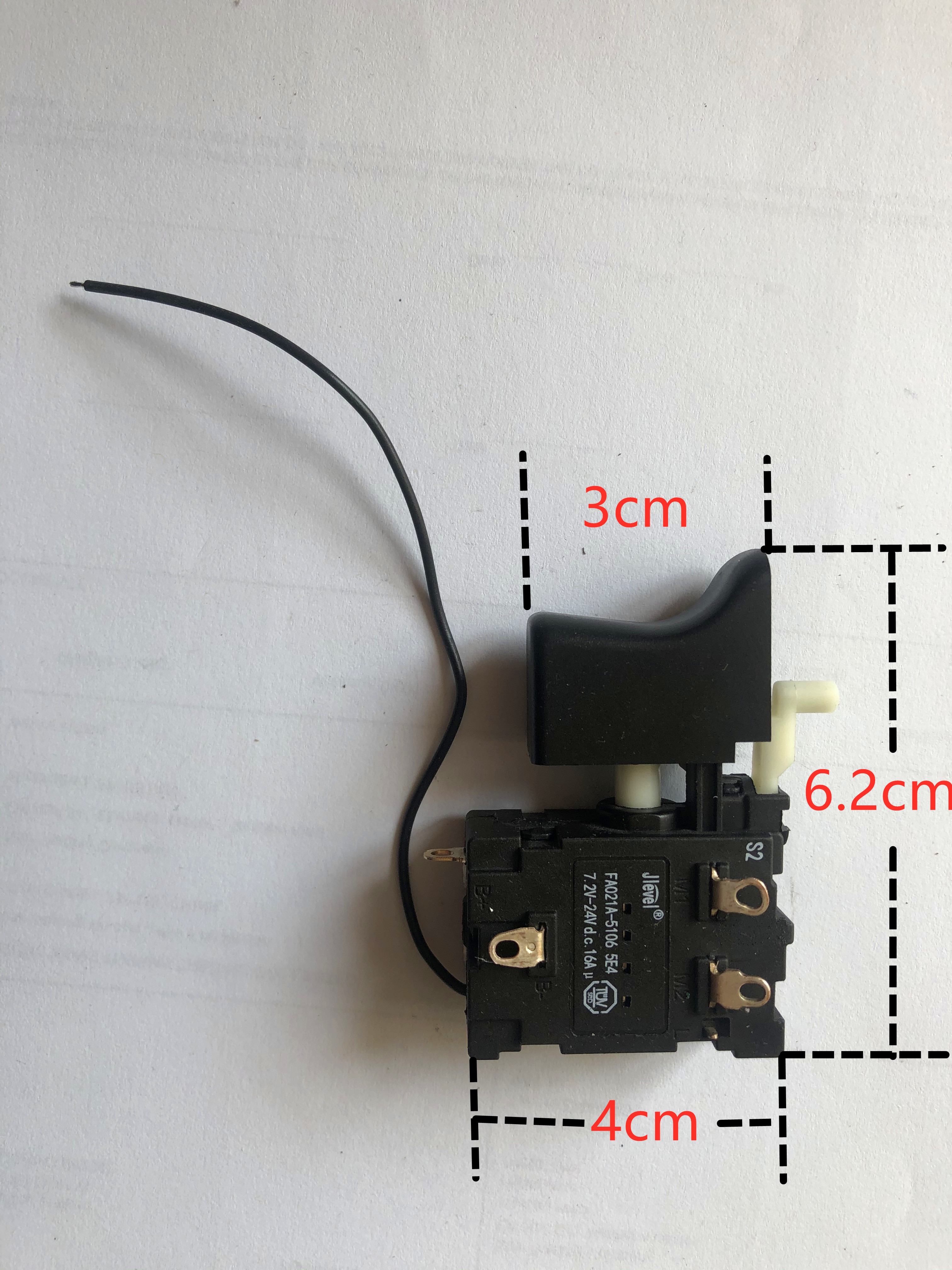 Fa021a-5106 7.2-24v dc  fa021a 16a jlevel elektrisk borekontakt