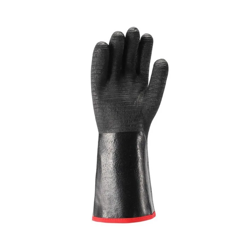 14/18 Inches Cooking BBQ Gloves Neoprene Coating High Temperature Heat Resistance for Barbecue, Gardening,Industrial Thick