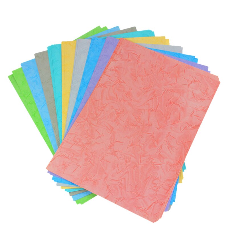 5 pieces A4 paper 180g Greeting Card Birthday paper DIY paper album paper bamboo leaf flat leather paper binding cover paper