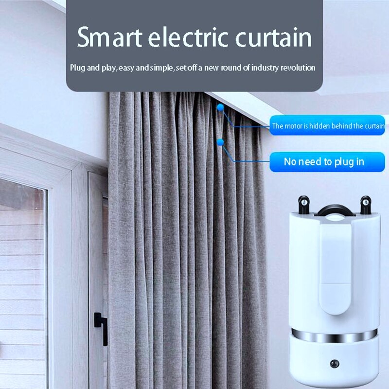 Electric Curtains Machine,Intelligent Switch Remote Control Rod Closercontrol Robot Fully Automatic for Home,Single Open