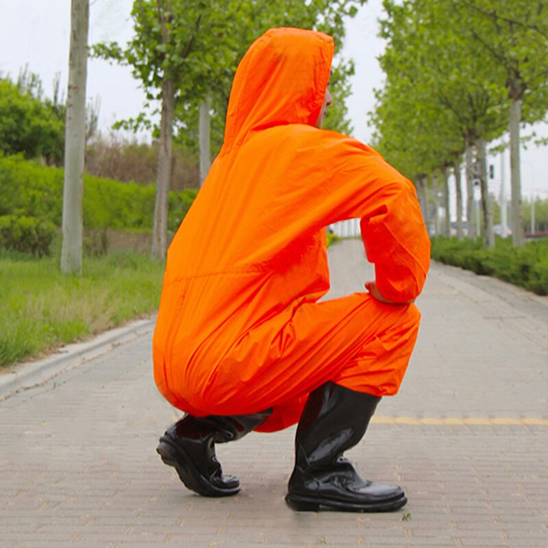 Monos de trabajo impermeables con capucha, ropa de trabajo protectora, antipolvo, a prueba de aceite