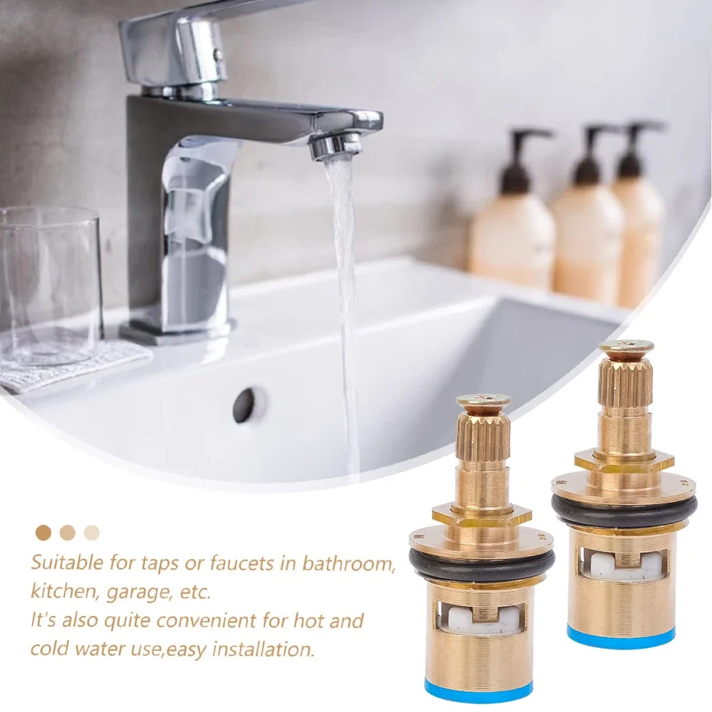 10/1pcs Faucet Valves Replacement Universal Tap Valve Brass Cartridge Faucet Inner Valve For Household Bathroom Kitchen Supplies