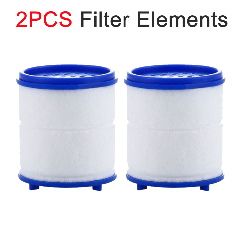 Elementos de filtro de grifo, purificador de agua para ducha, filtración de algodón PP para cocina y baño, elimina cloro, metales pesados: Morado