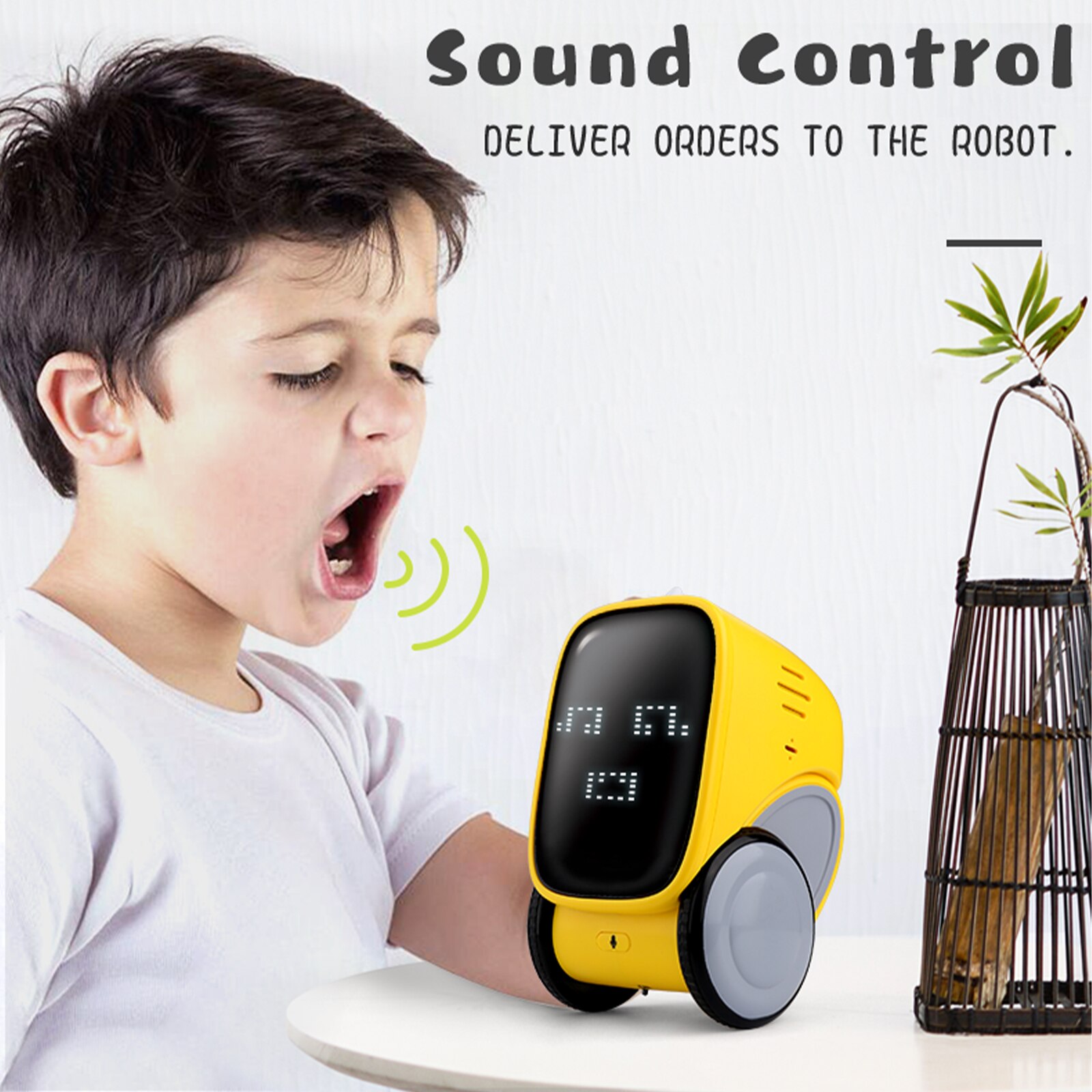 Intelligent Smart Talking Robot with Facial Expression Voice Recording Touch Sensor Gesture Control Robotics Toys Christmas