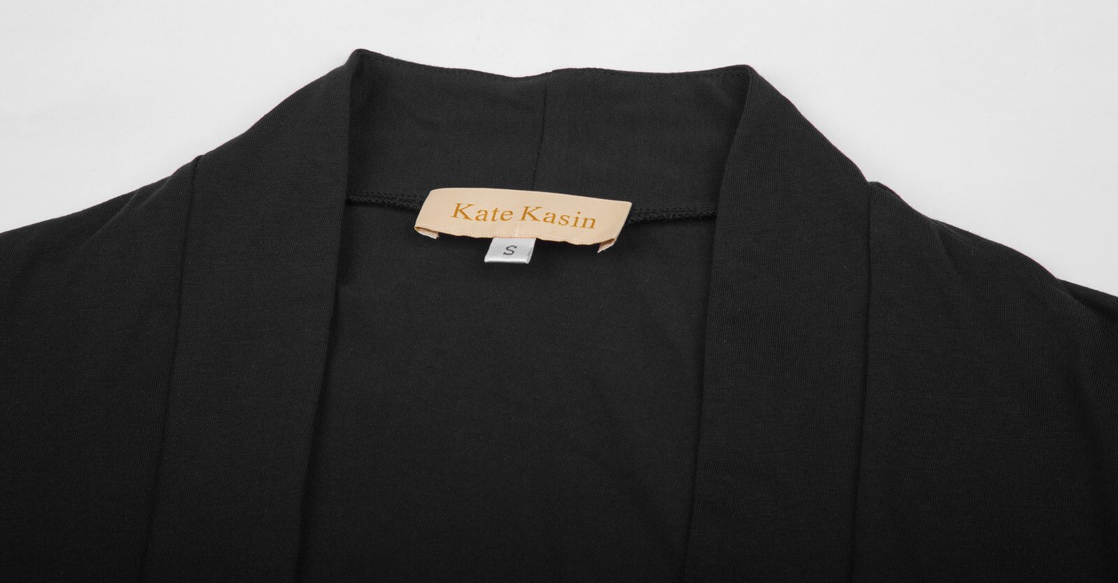 Kate Kasin mujeres Bolero de manga larga señoras Slim abrigos abertura en la parte delantera Stitch Bolero recortado Chaqueta de algodón de Tops prendas de vestir exteriores