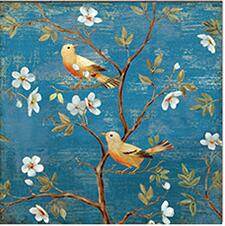 Needlework,DIY cross-stitch,Full embroidery kit,Plum Flower Lucky Bird print pattern cross stitch wall home decor: Bird 03 / silk
