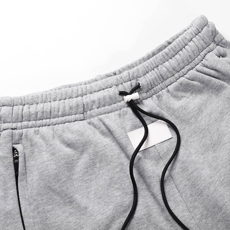 Hpbygstae Joggingbroeken voor heren, met ritssluiting, slim fit, zakken, elastische tailleband, hardloopbroek, sweatpants, zwart, 2 stuks