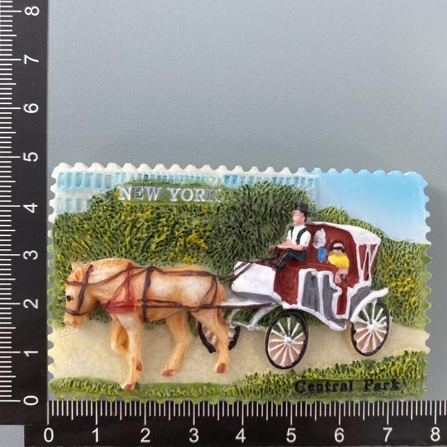North America USA York Florida Las Vegas San Francisco Chicago Fridge Magnets Tourism Souvenir Refrigerator Magnetic: Brown