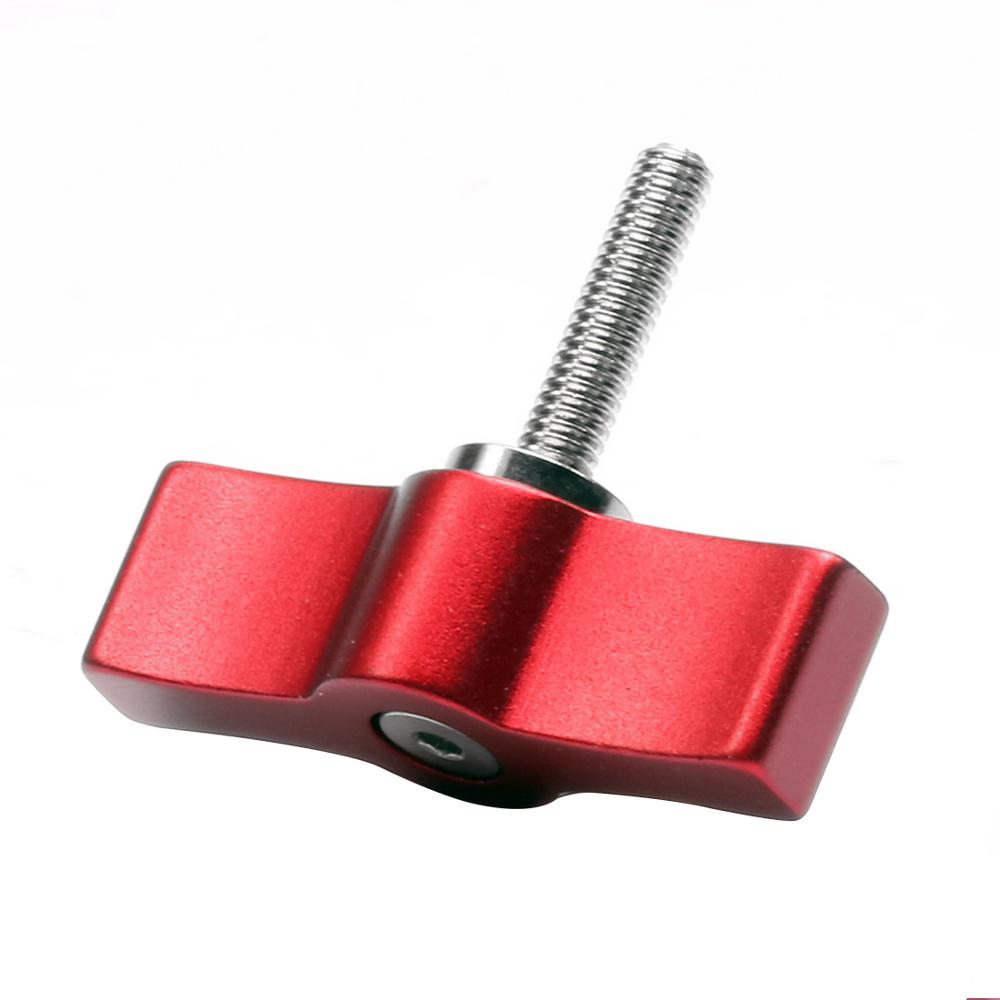 BGNing M4 M5 M6 Hand Tighten Screw Aluminum Alloy Handle Adjustable Screws for DSLR Camera Photo Studio Accessory: M4X17 Red