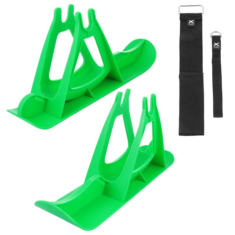 1 Set of Bicycle Skiing Board Ski Set Bicycle Snow Ski Set for Balance Bikes: Army Green