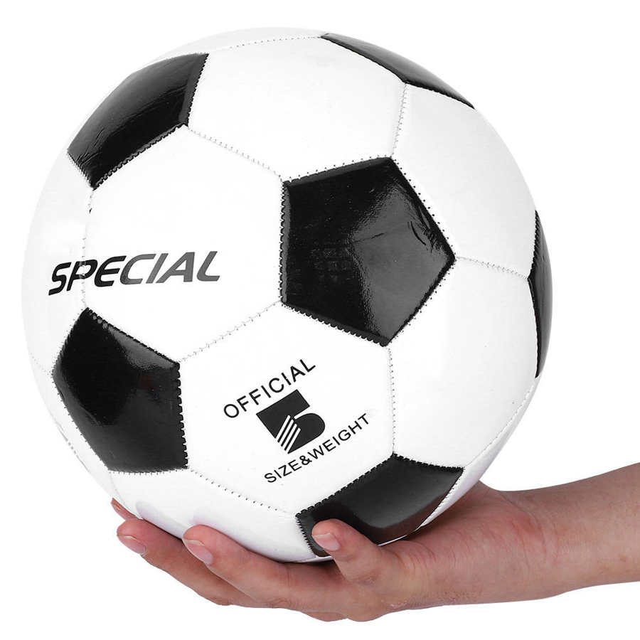 Outdoor Size 5 Football Black White Football Soccer Balls Student Team Soccer Ball Training Children Match PU Team Sports