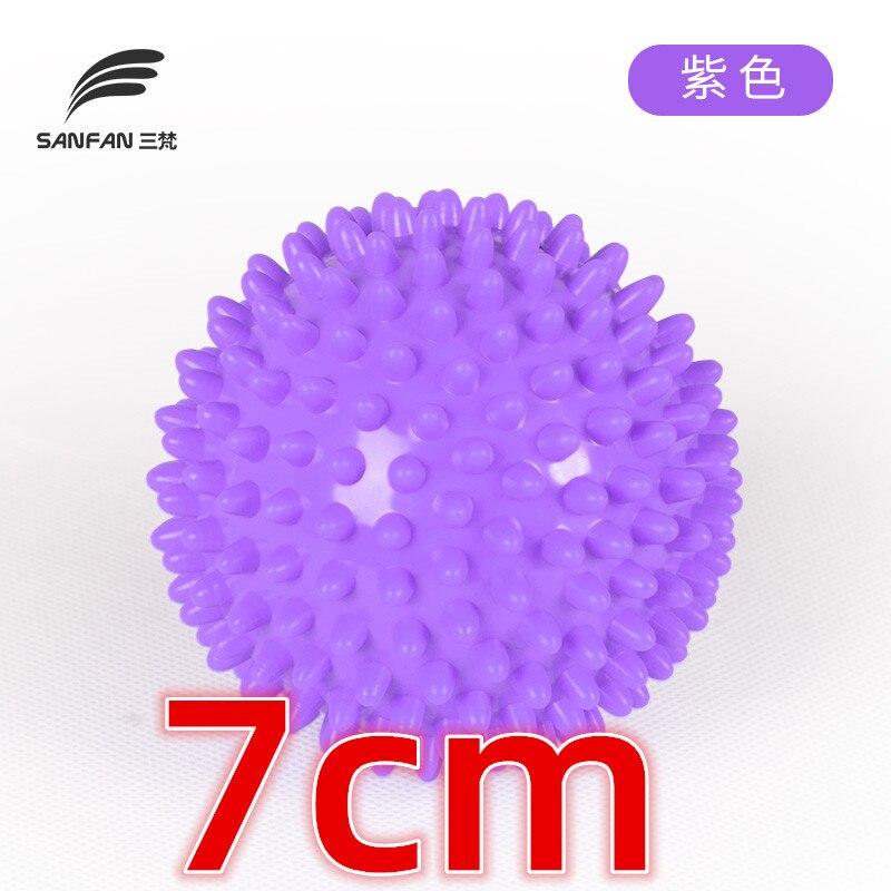 Massaggio Palla di Fitness EPP Mano Suole Hedgehog Sensoriale Portatile Fisioterapia Esercizio Muscolare Relax Trigger Point Terapia: 7cm Purple