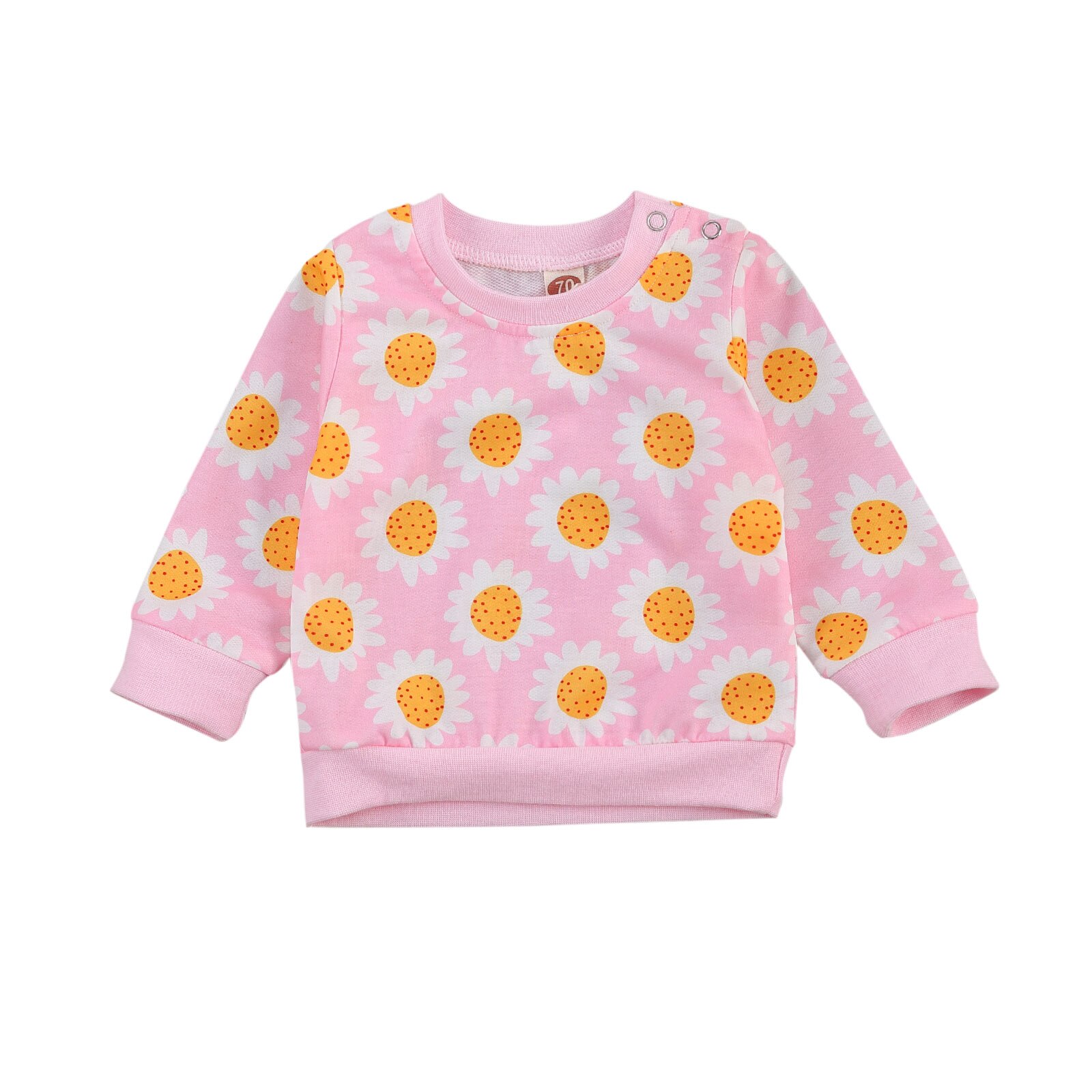 Sweats pour fille 0-24M bébé sweat tournesol hauts de noël pour filles enfants costume non défini bébé fille vêtements sweats à capuche: C / 18M