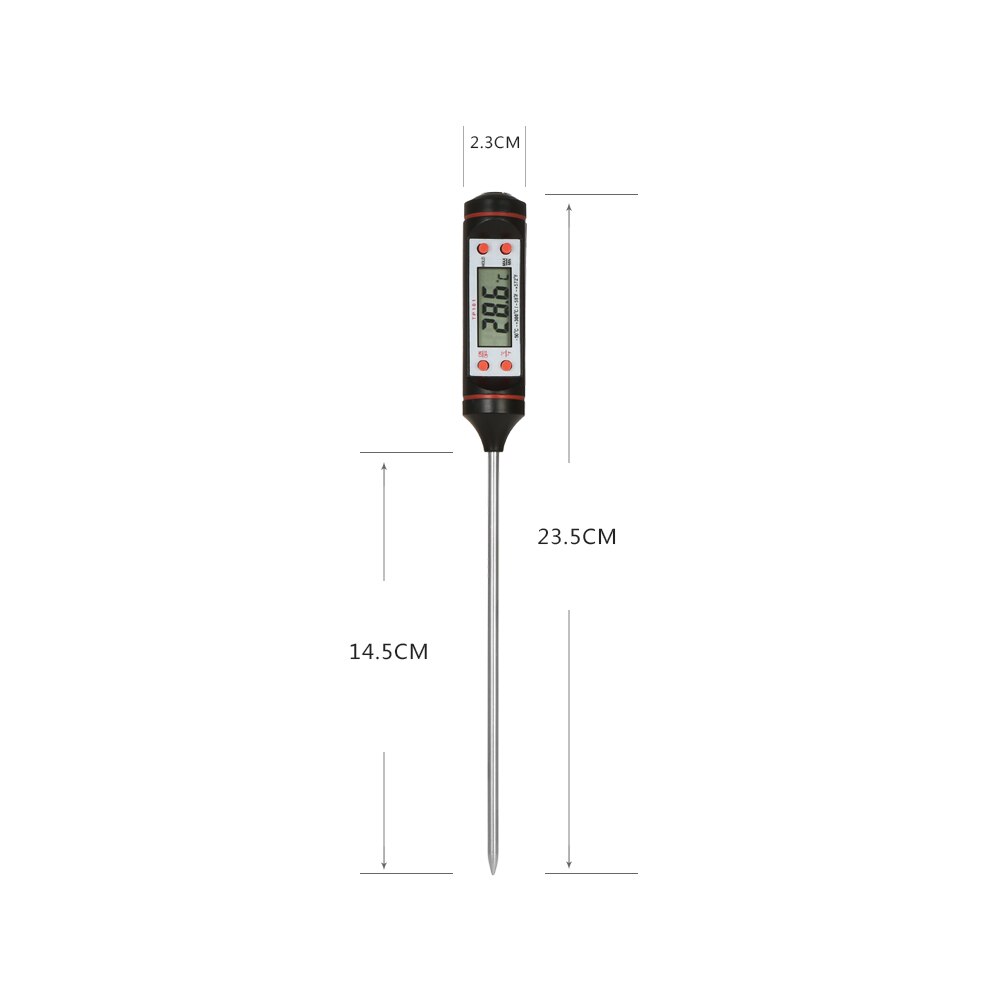 Digital Electronic Probe Cooking Food Water Oil Temperature Sensor LCD Display For Kitchen Fever Measurement Oral Underarm Use