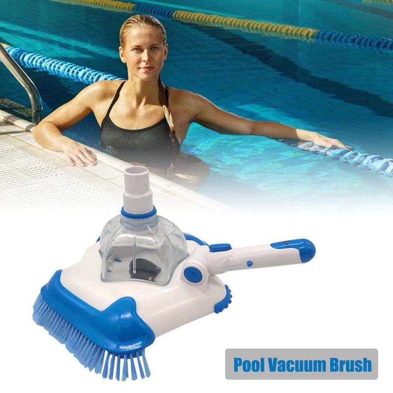 Pool Clean Brush Vacuum Head Manual Swimming Pool Suction Brush Flexible Pool Vacuum Cleaner: Default Title