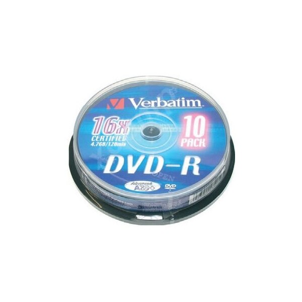 DVD-R literalmente 43523 16x 10 Uds