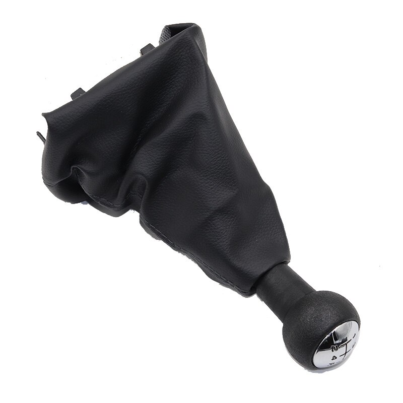 Pomo de cambio de marchas para coche, cubierta de bota de Gaitor de palanca de cromo y cuero para Citroen C2 C4 Picasso para Peugeot 307 308 3008