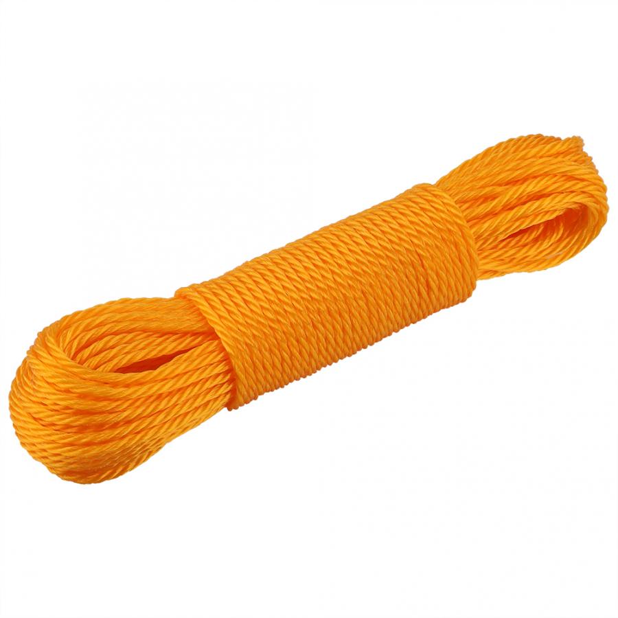 20m Long Colored Nylon Rope Drying Clothes Hangers Washing Lines Cord Clothesline for Camping Outdoors Garden Travel Supplies