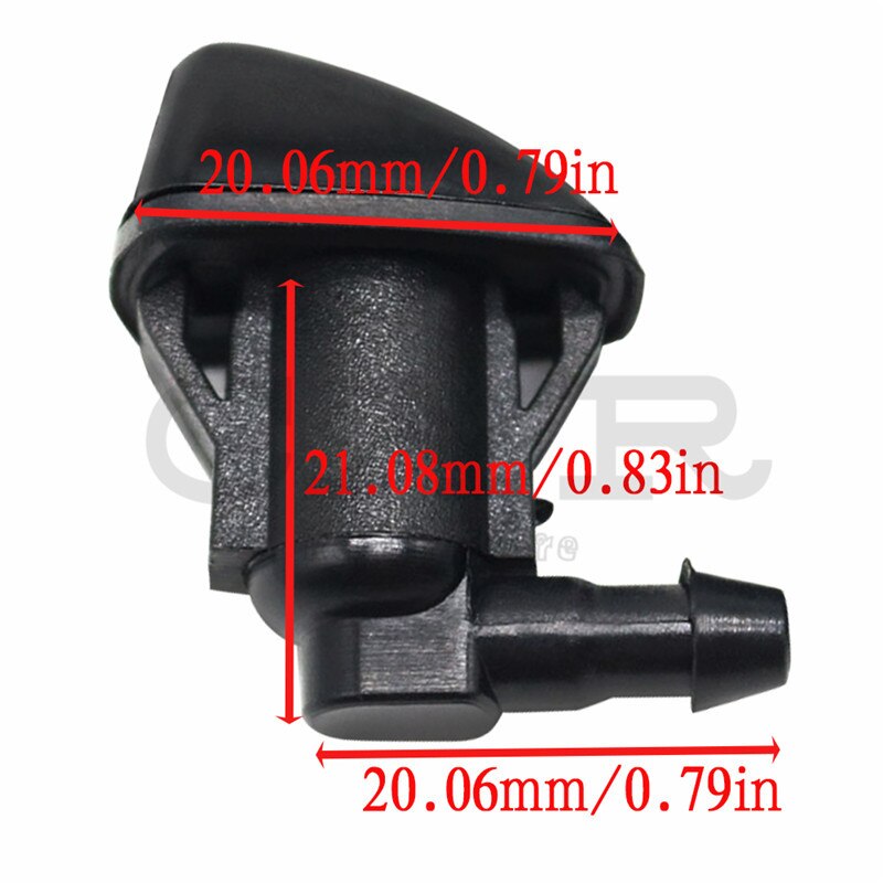 2x For Toyota Sienna Corolla Tundra 3.3L Front Windshield Washer Nozzle Jet Kit 85381AE020 85381-AE020 85381-0K010 853810K010