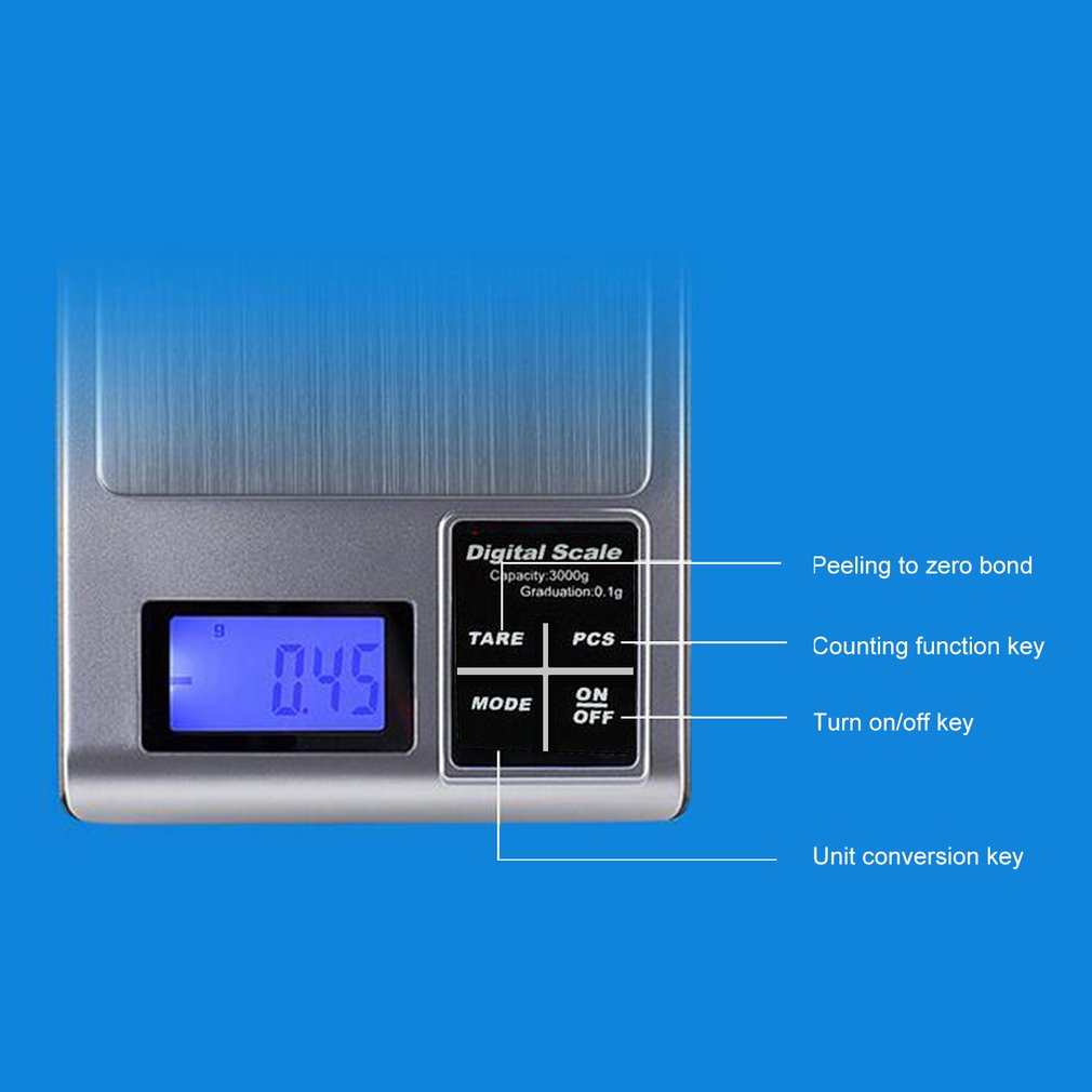 Kitchen Scale Electronic Scale Measuring Scale Household Scale Electronic Precision Digital Weighing Scale 500g/ 0.01g
